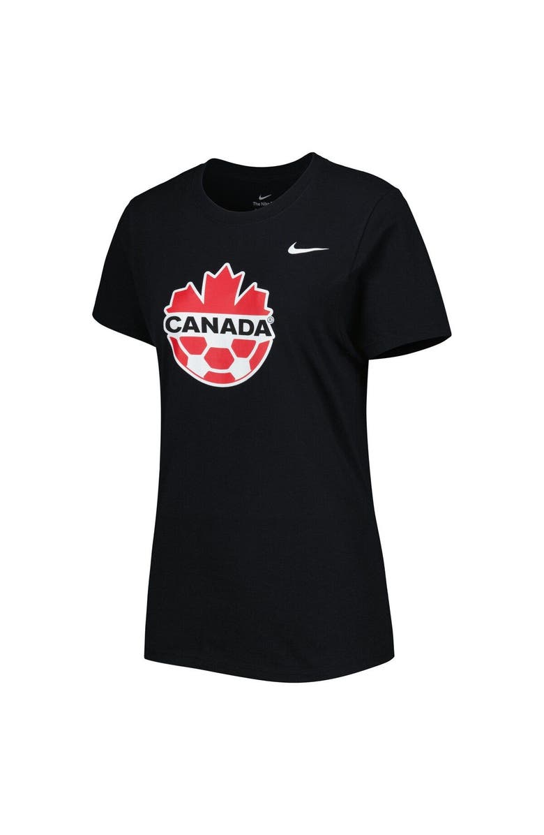 Nike Women's Nike Black Canada Soccer Club Crest T-Shirt, Alternate, color, Black