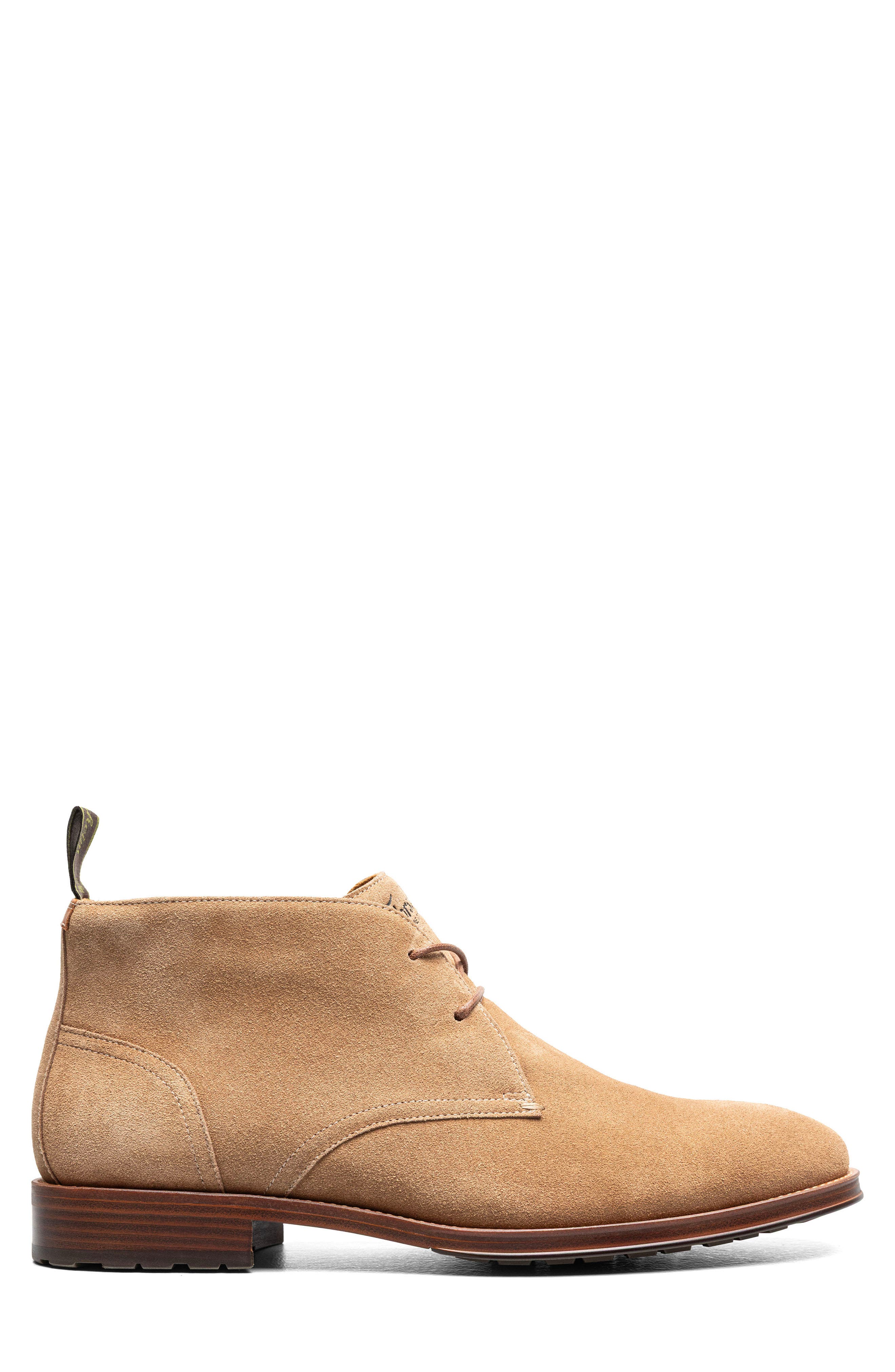 Rucci Leather Plain Toe Chukka Boot, Alternate, color, SAND