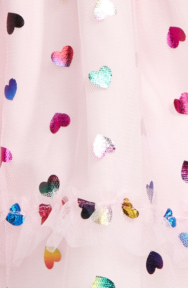 Pippa & Julie Foil Hearts Dress, Alternate, color, 