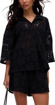 Raffya Shelli All Over Broderie Anglaise Shirt