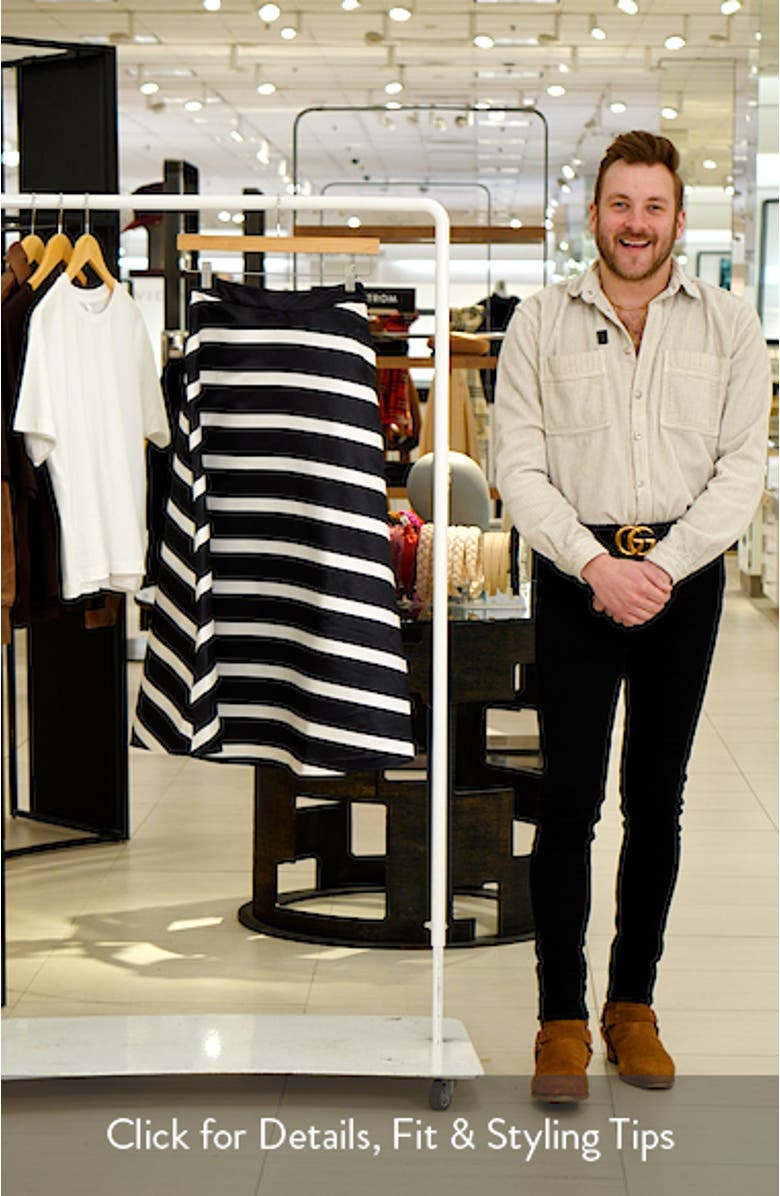 Stripe Midi A-Line Skirt, sales video thumbnail