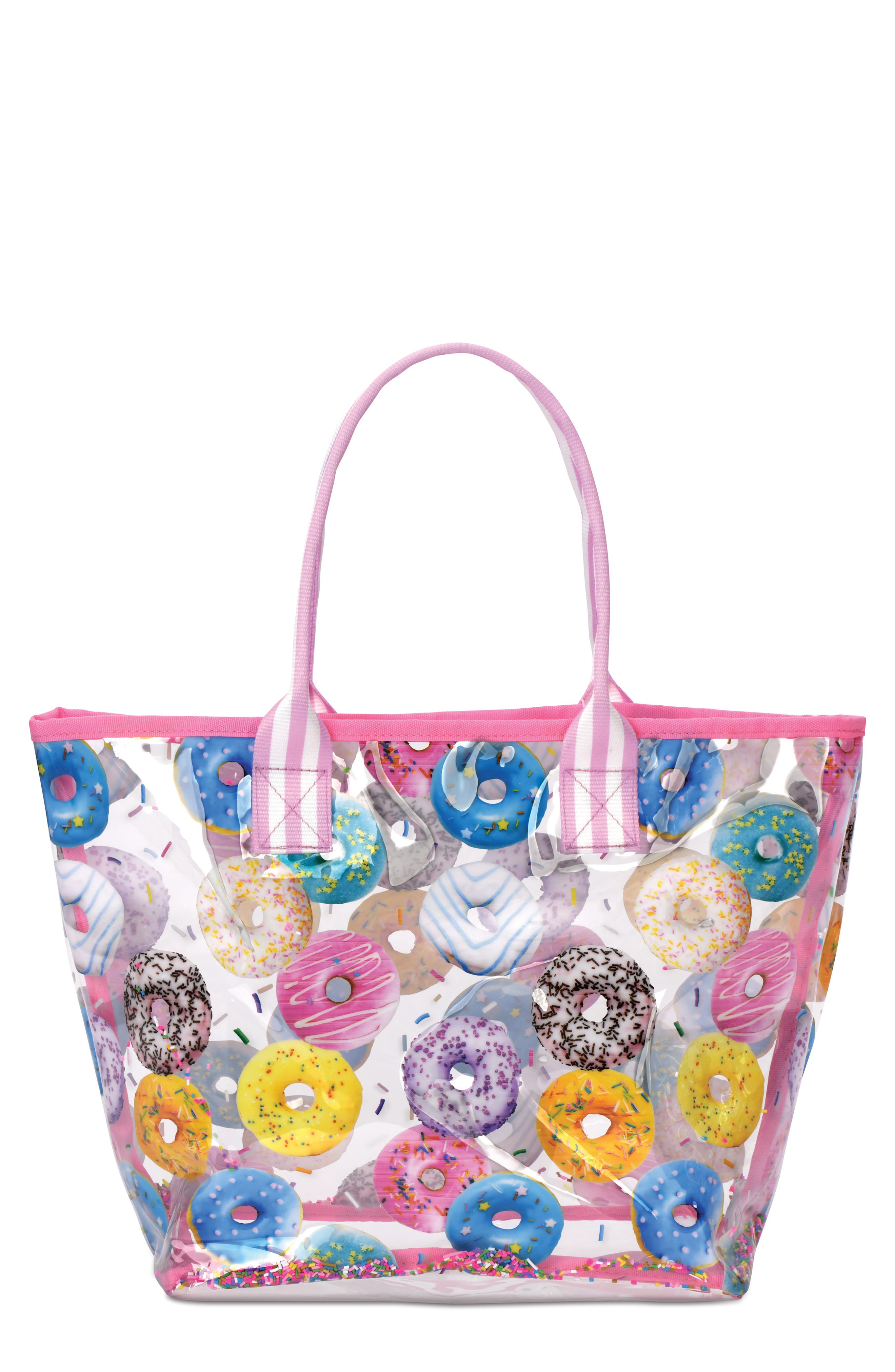 Iscream Kids' Go Don-Nuts Clear Tote, Main, color, 