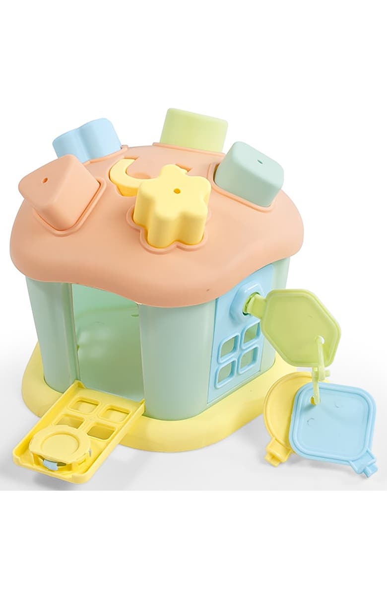 Dolu Shape Sorter, Happy House, 9 Piece Sort & Play Toy, Toddlers & Kids 12mo+, Main, color, Multicolored