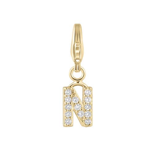 Electric Picks Initial Charm In Gold - N