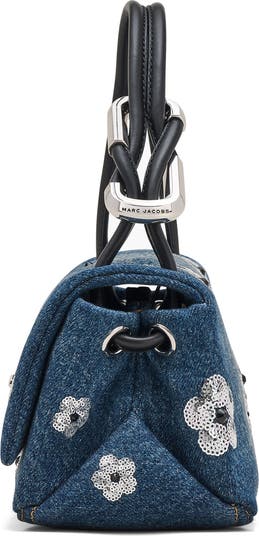 Marc Jacobs＊The Mini Dual Sequin Daisy Denim Handbag Marc Jacobs The Mini Dual Sequin Daisy Denim Top Handle Bag