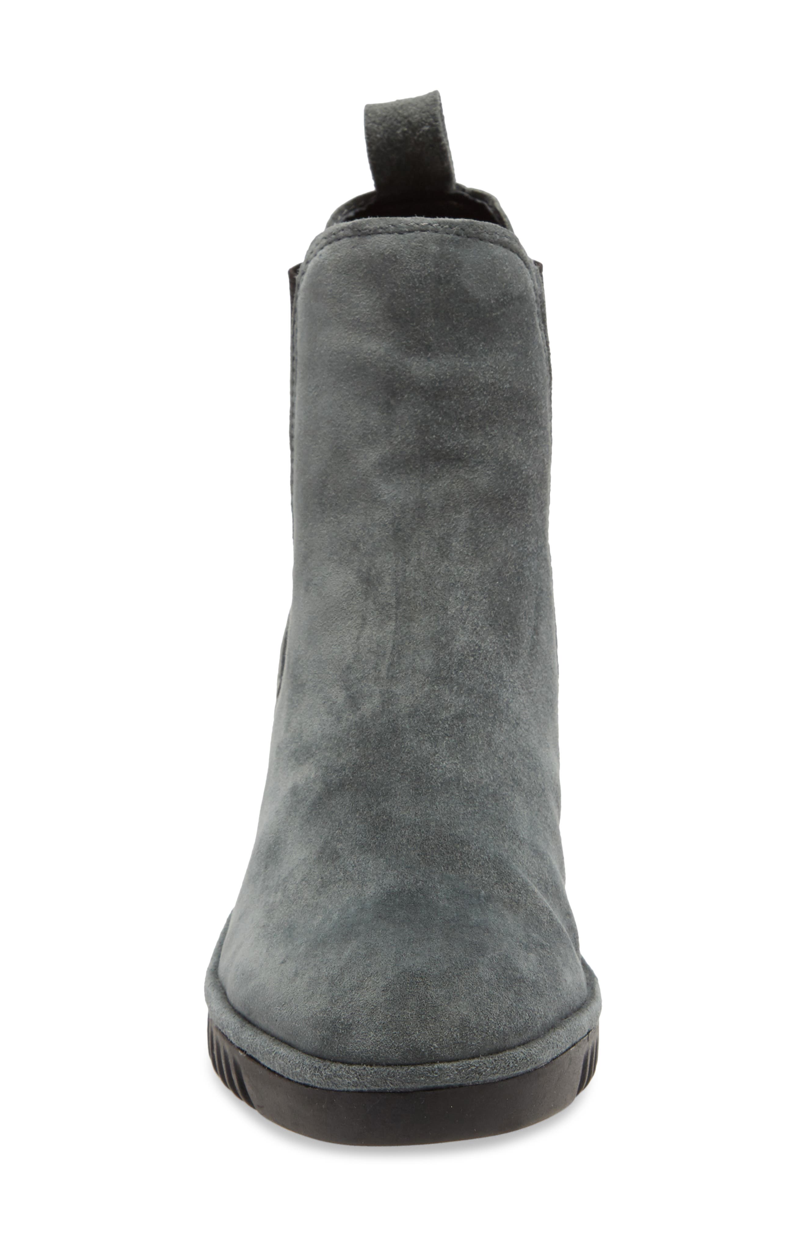Lita Wedge Chelsea Boot, Alternate, color, GREY SLATE LEATHER