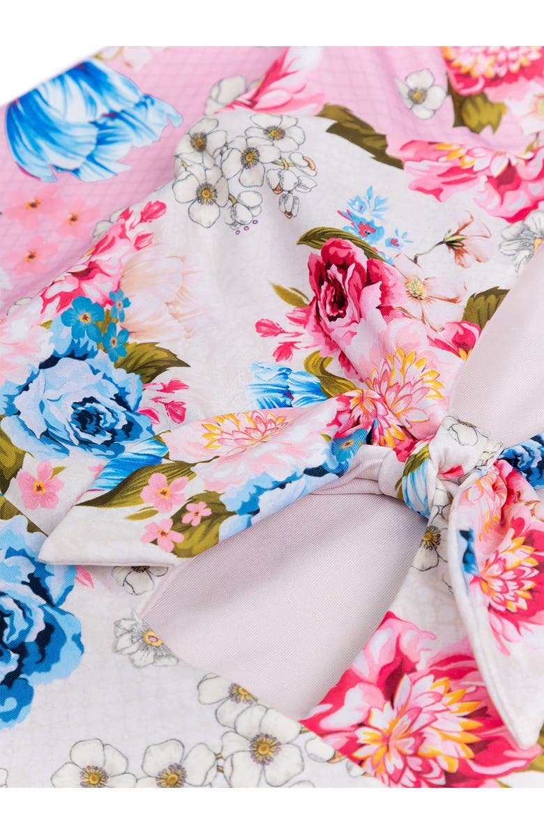 Agua Bendita Kids' Cindy Meraki Long Sleeve One-Piece Rashguard Swimsuit, Alternate, color, Pink