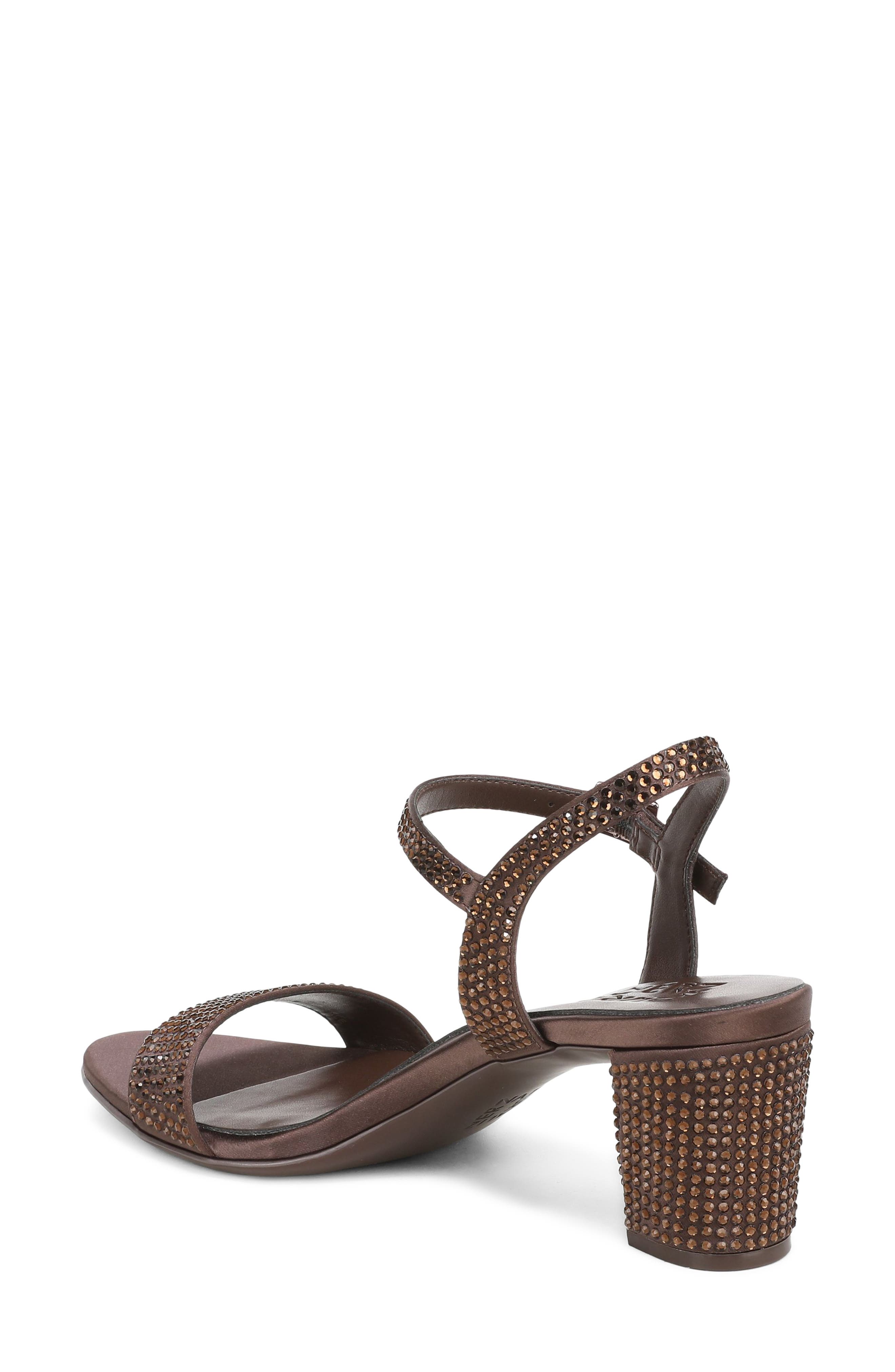 Bristol Block Heel Sandal, Alternate, color, CHOCOLATE BROWN SATIN