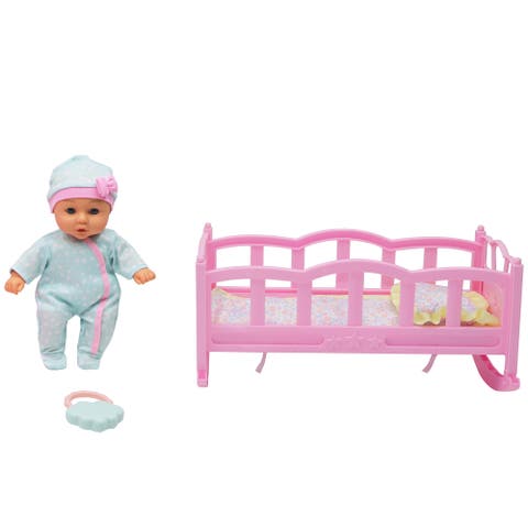 Musical Crib & 12" Baby Doll Set