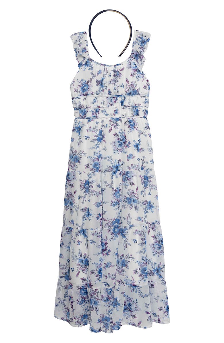 Speechless Kids' Grecian Maxi Dress with Headband, Main, color, 