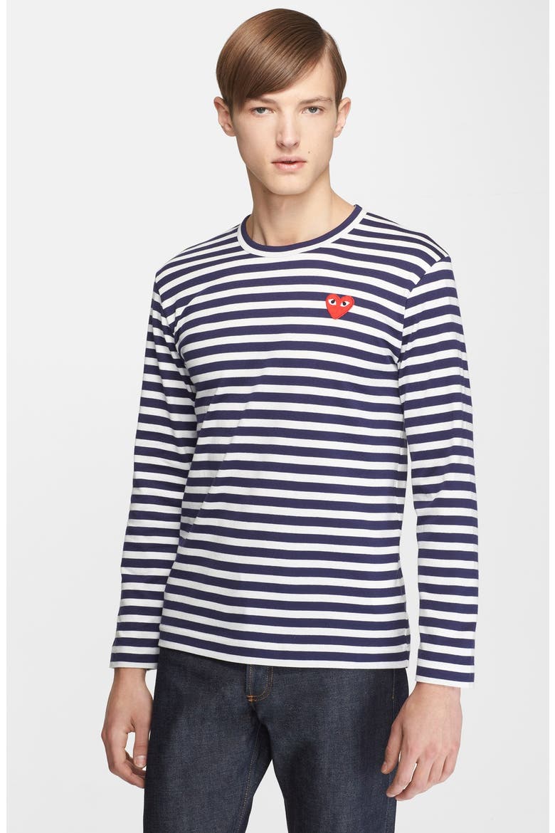 Stripe T-Shirt, Main, color, NAVY/ WHITE