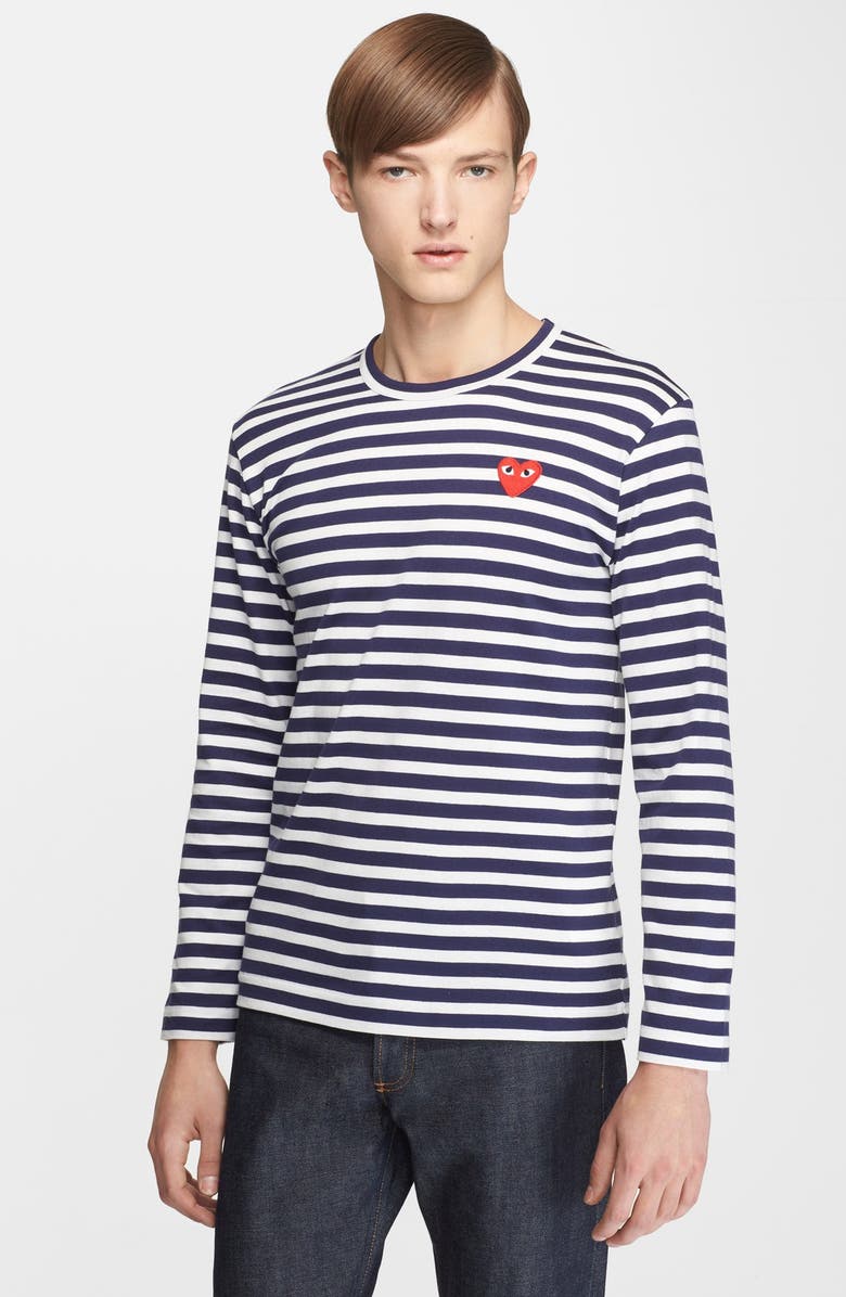 Comme des Garçons PLAY Stripe T-Shirt, Main, color,