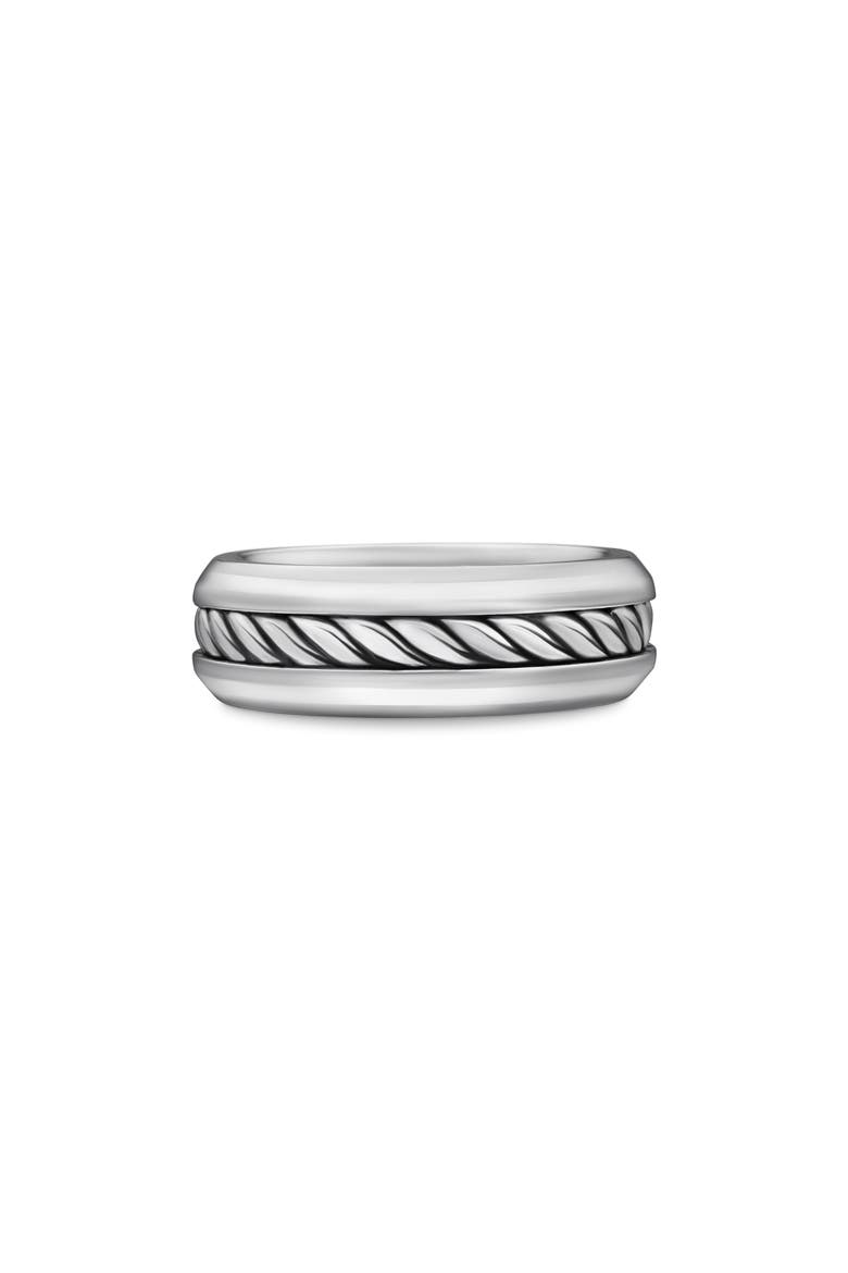 Classic Cable Band Ring, Main, color, SILVER
