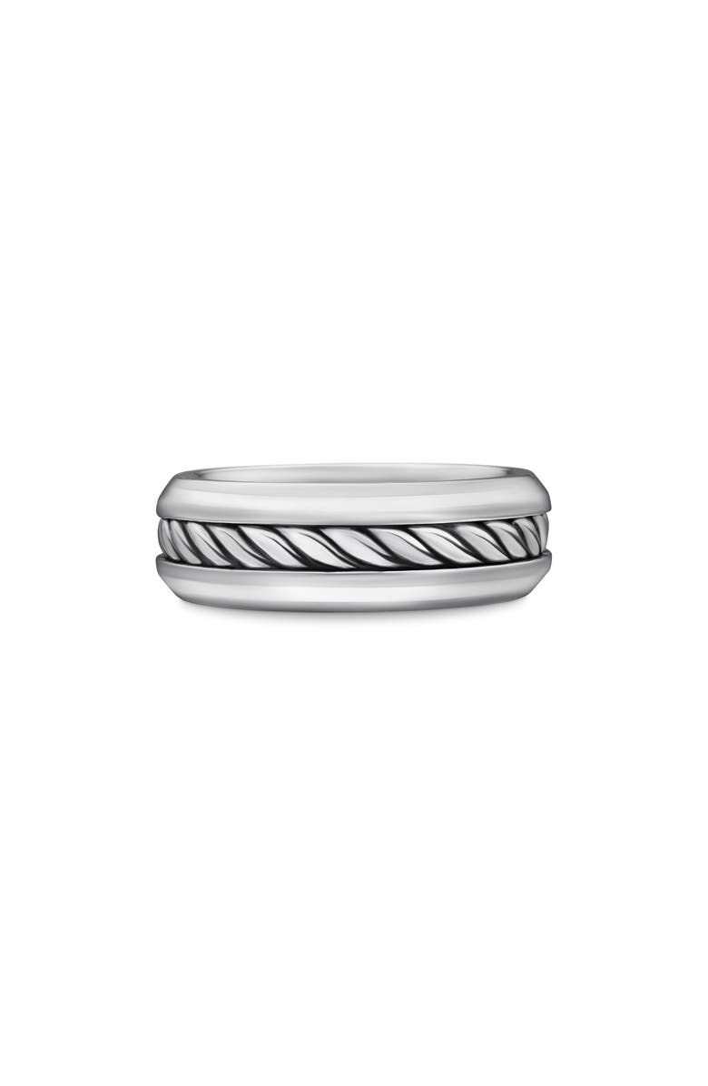 David Yurman Classic Cable Band Ring, Main, color, Silver