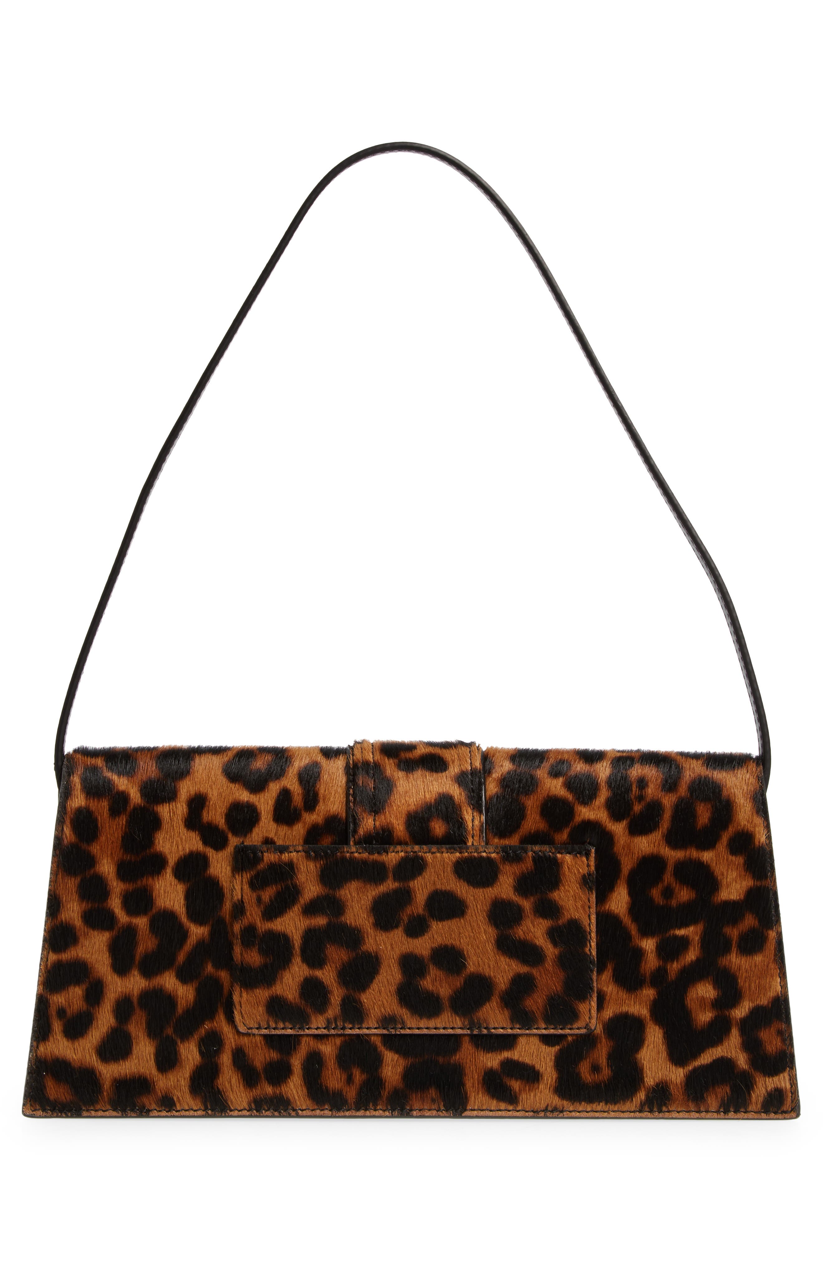 Jacquemus Long Le Bambino Genuine Calf Hair Shoulder Bag, Alternate, color, 