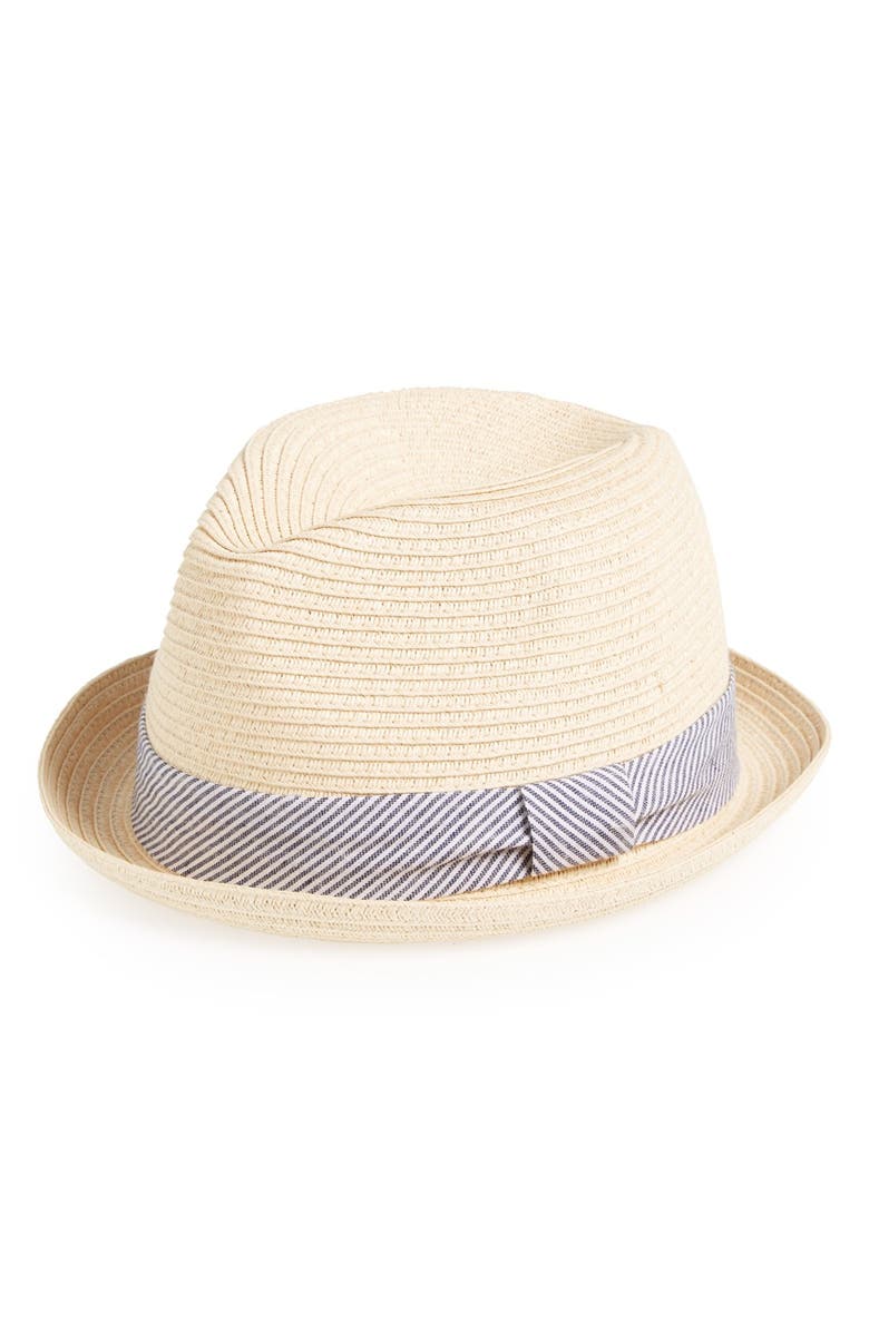 Glory Hats by Goorin 'Fireball' Straw Fedora, Main, color, 