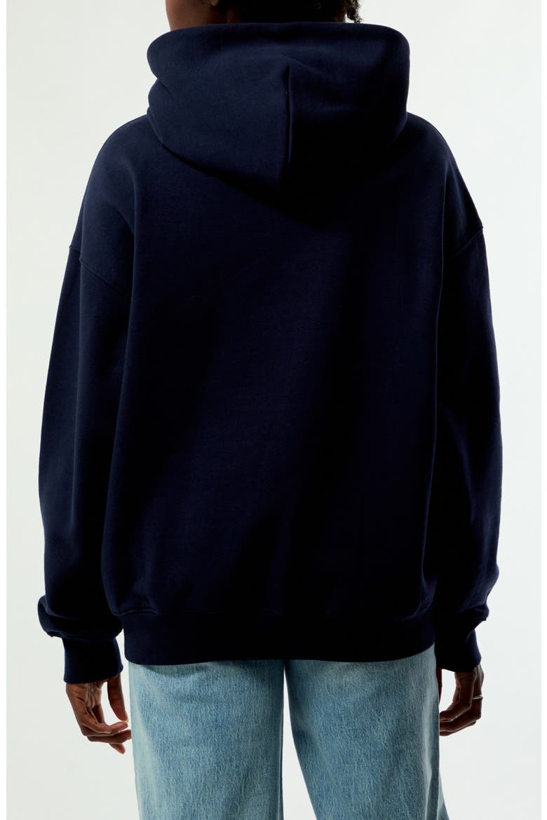 LA Oversize Cotton Blend Hoodie, Alternate, color, NAVY