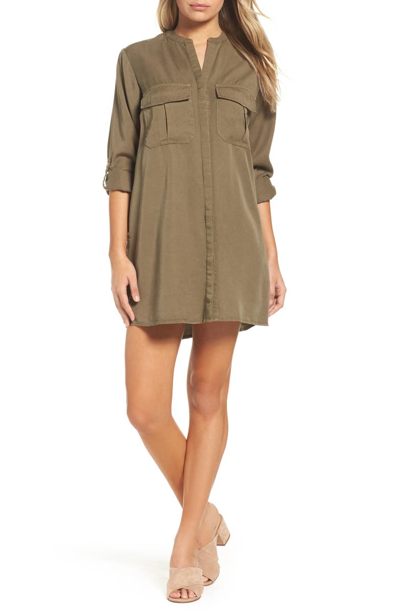 Knot Sisters Cooper Shirtdress, Main, color, 