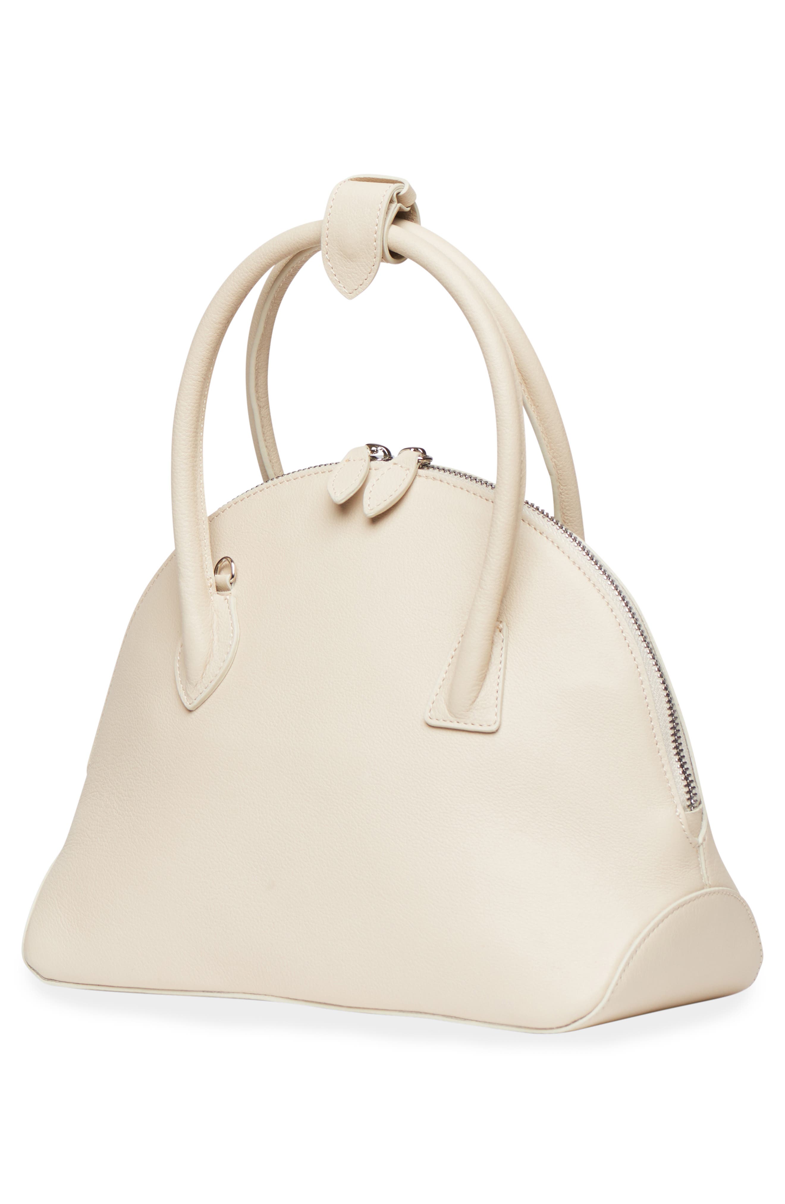 LIFFNER Dome Leather Top Handle Bag, Alternate, color, Cream