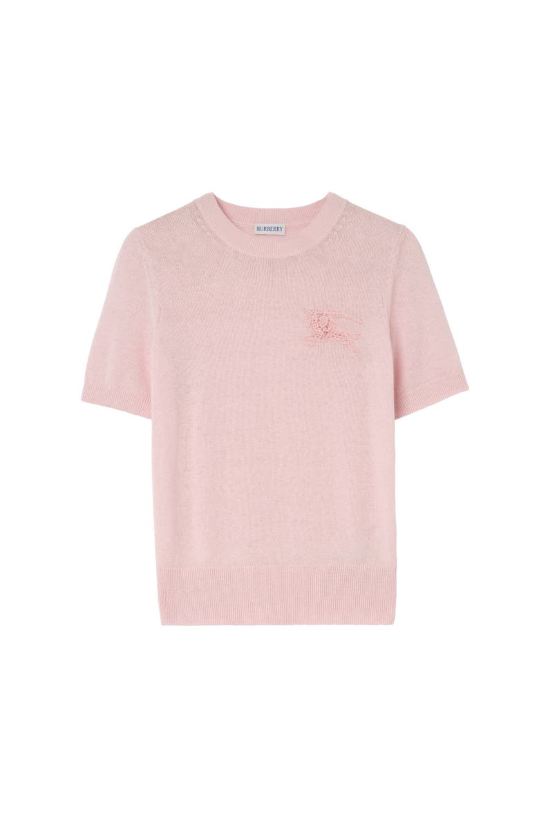 Burberry Knight Wool Cotton Top, Alternate, color, Mallow Pink