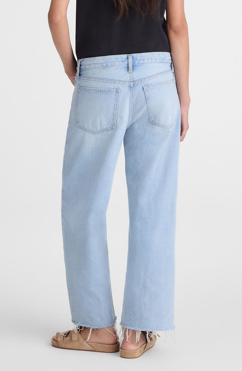 Madewell Low Slung Baggy Crop Jeans, Alternate, color, Foster Wash