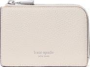 Kate Spade New York mini pebble leather zip card case