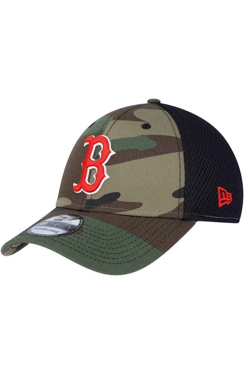 New Era Men's New Era Camo Boston Red Sox Team Neo 39THIRTY Flex Hat, Main, color,