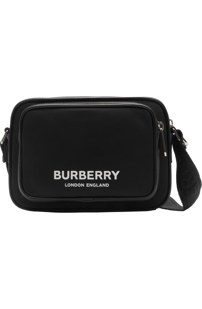 Burberry Paddy Nylon Crossbody Bag, Main, color, Black