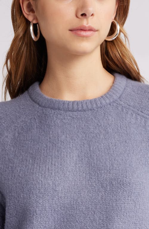 Open Edit Boxy Crewneck Sweater In Grey Folkstone