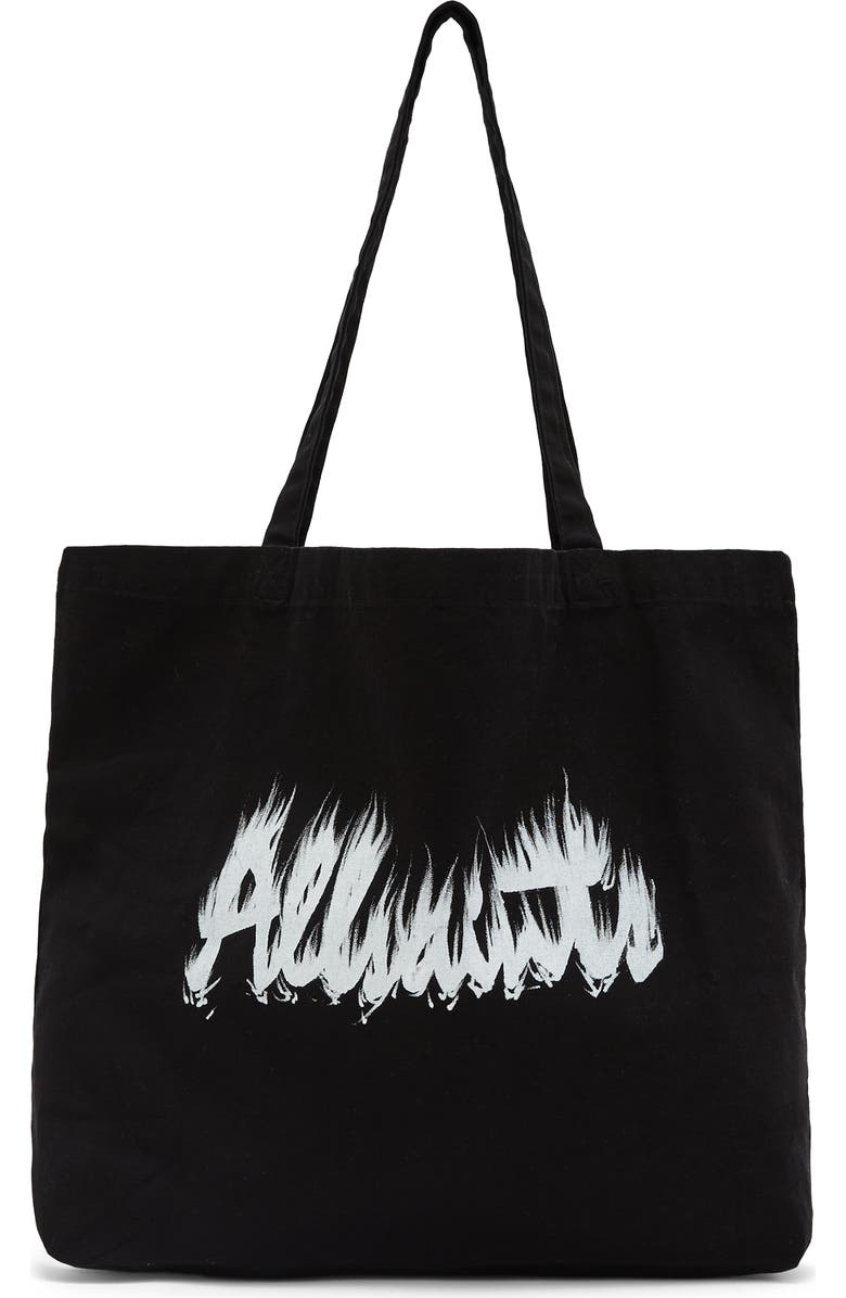 AllSaints Smudger Cotton Tote, Main, color,