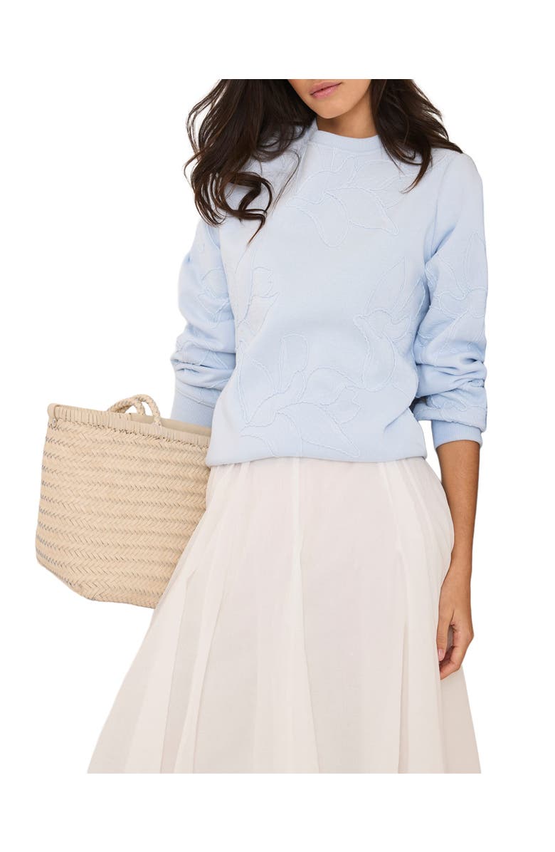 MINT VELVET Embroidered Sweatshirt, Alternate, color, Blue