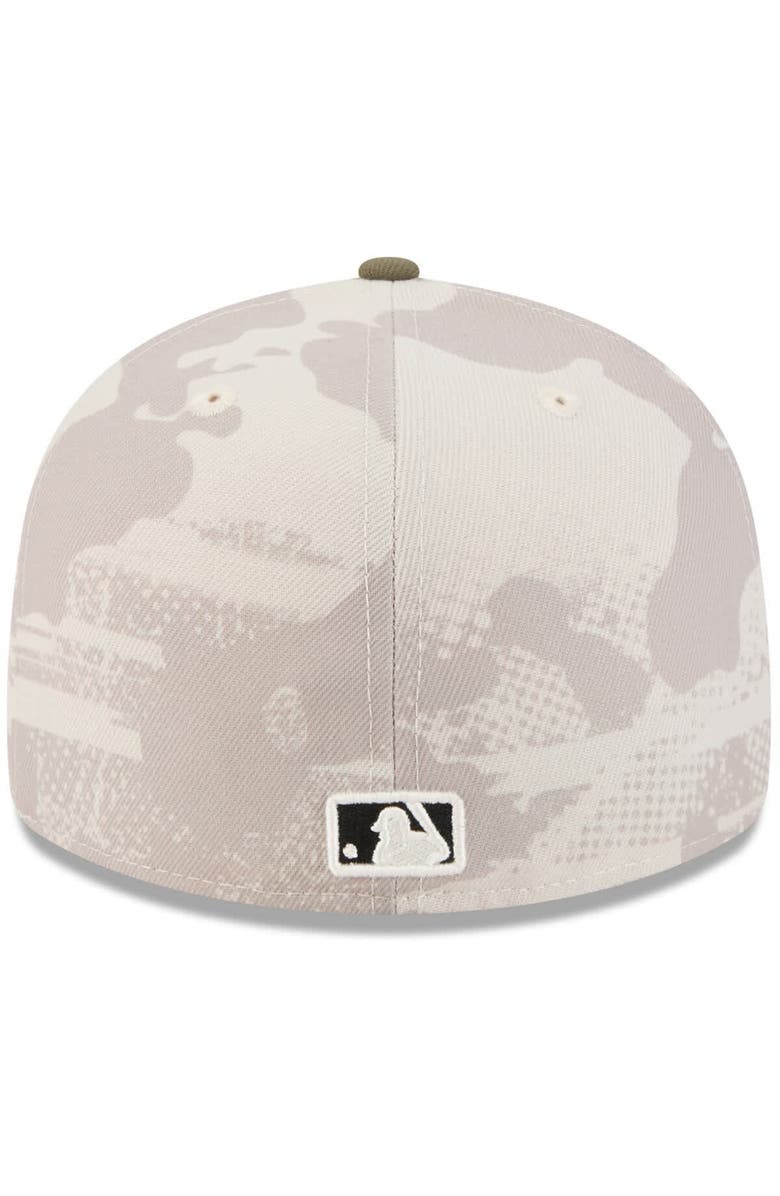New Era Men's New Era Light Beige/Olive Los Angeles Dodgers 2025 Armed Forces Day 59FIFTY Fitted Hat, Alternate, color, Light Beige