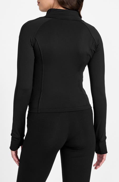 GUESS GUESS MARGO LONG SLEEVE ZIP ACTIVE SWEATSHIRT