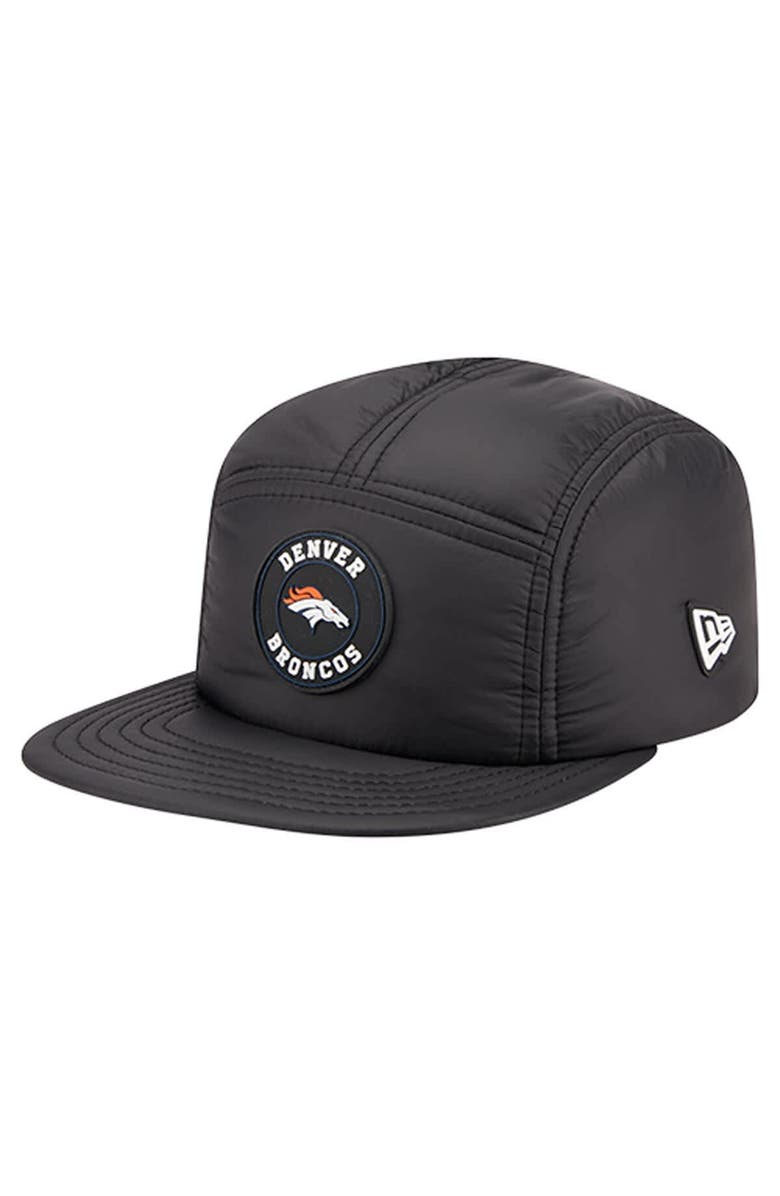 New Era Men's New Era  Black Denver Broncos Quilted Camper Adjustable Hat, Main, color, 