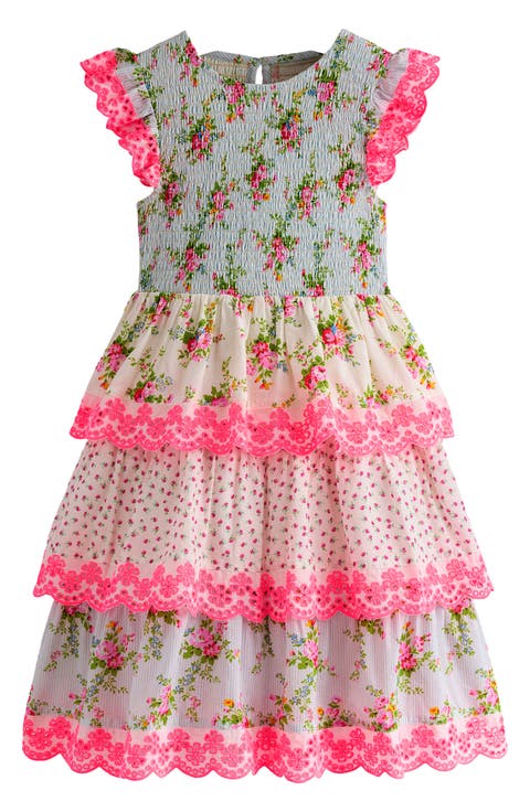 Kids' Tiered Lace Trim Dress (Toddler, Little Kid & Big Kid)