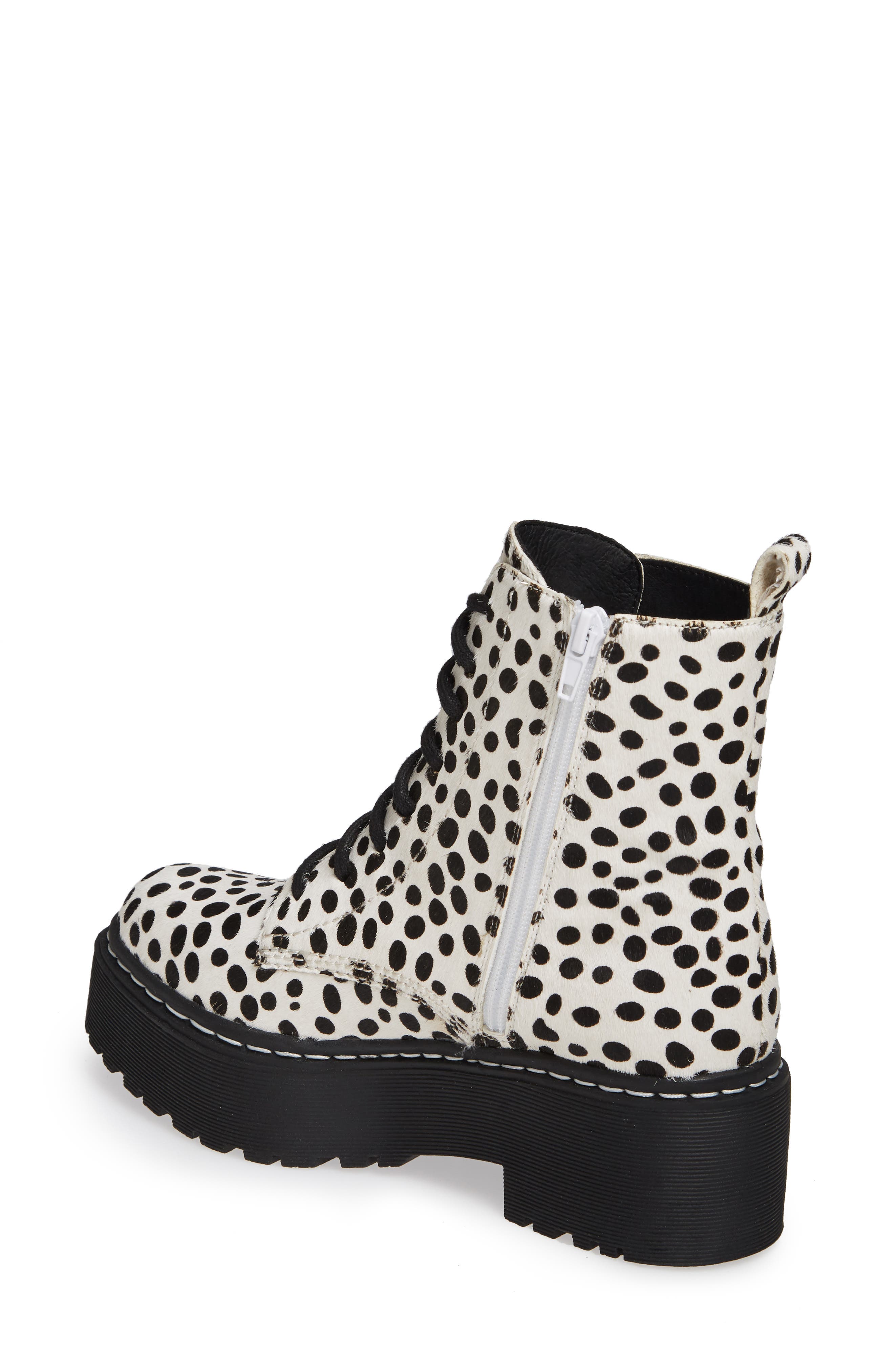 Jeffrey Campbell District-F Genuine Calf Hair Platform Boot, Alternate, color, 