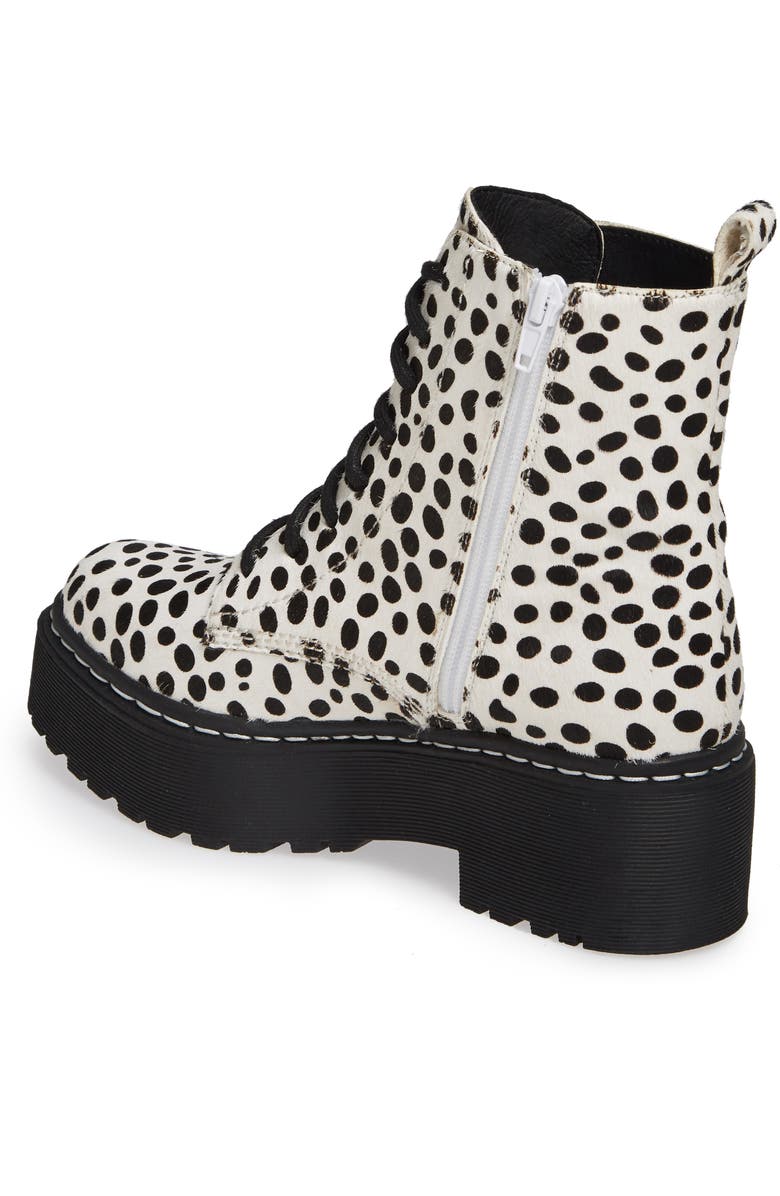 Jeffrey Campbell District-F Genuine Calf Hair Platform Boot, Alternate, color,