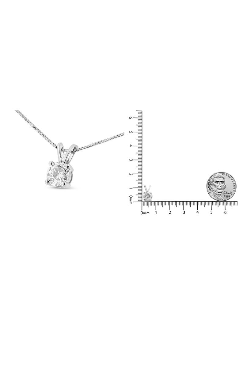 Haus of Brilliance 14K Gold 1/4 Cttw Lab Grown Diamond Solitaire Pendant Necklace, Alternate, color, Diamond