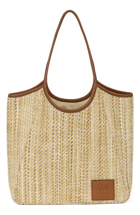 The Market Linen & Leather Tote