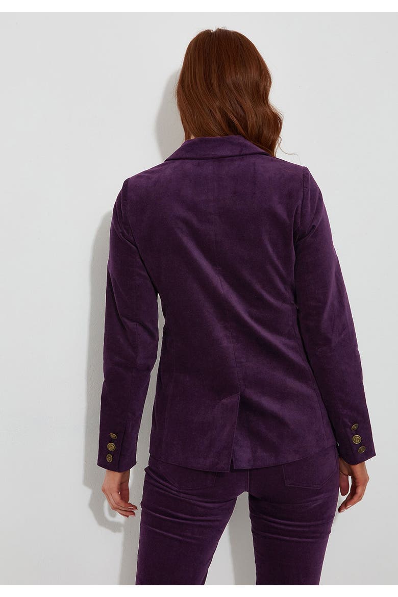 Moleskin Blazer, Alternate, color, PURPLE PENNANT