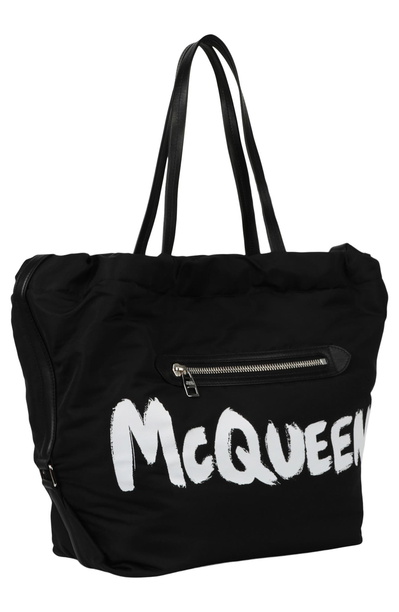 McQueen The Bundle Graffiti Tote Bag, Alternate, color, 