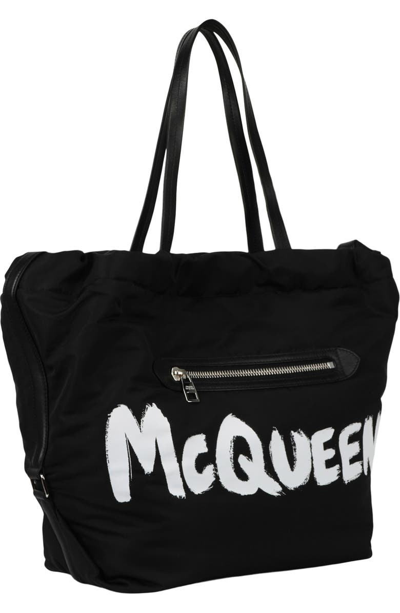 McQueen The Bundle Graffiti Tote Bag, Alternate, color,