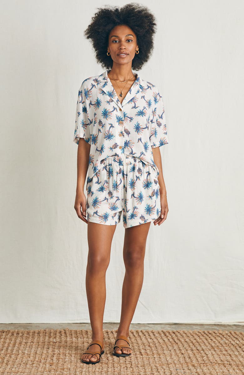 Faherty Cabana Pull-On Shorts, Alternate, color,