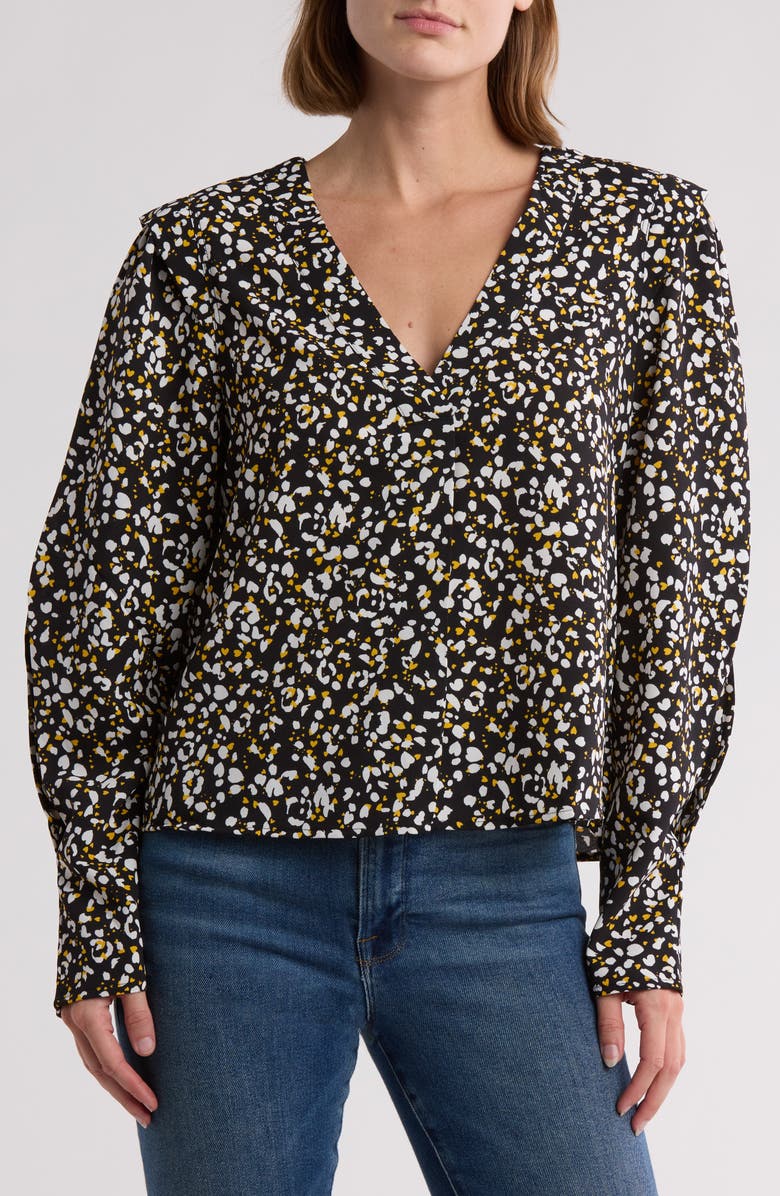 DKNY Animal Print Top, Main, color, 