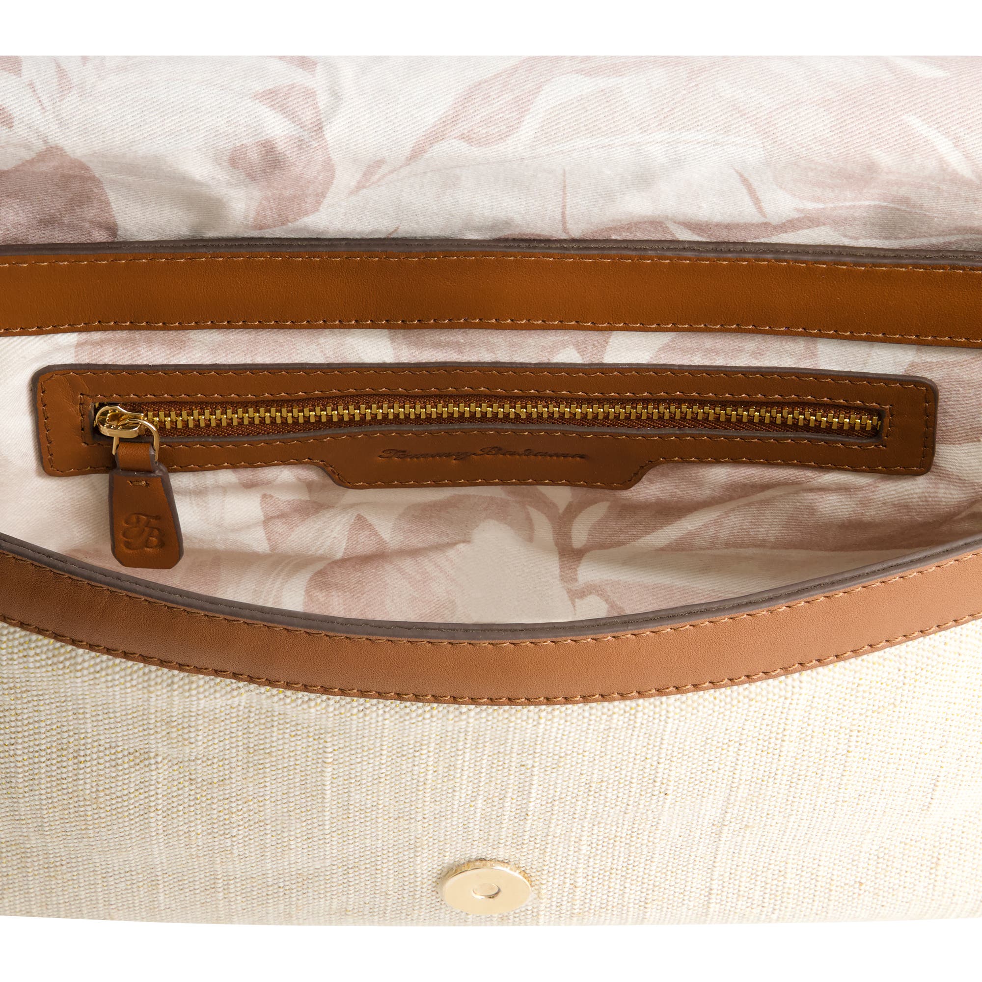 Tommy Bahama Lurex Linen Long Flap Crossbody, Alternate, color, Natural