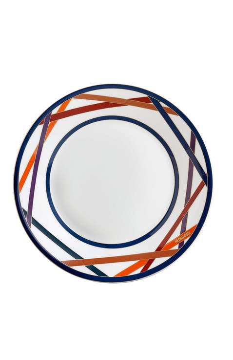 Soup Plates NASTRI Set of 2  Multicolor diam. 8.5"