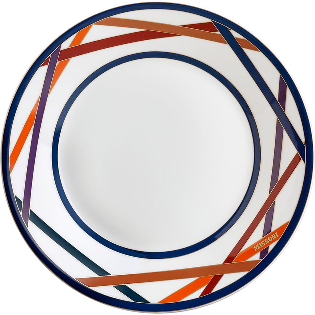 Missoni Home Tableware Soup Plates Nastri Set Of 2 Multicolor Diam. 8.5"
