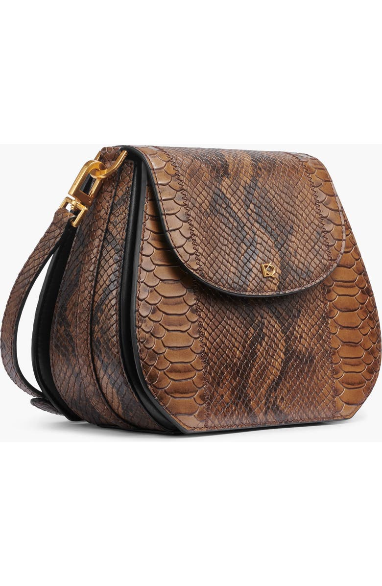 Donna Karan New York Bellerose Flap Python Crossbody, Alternate, color,