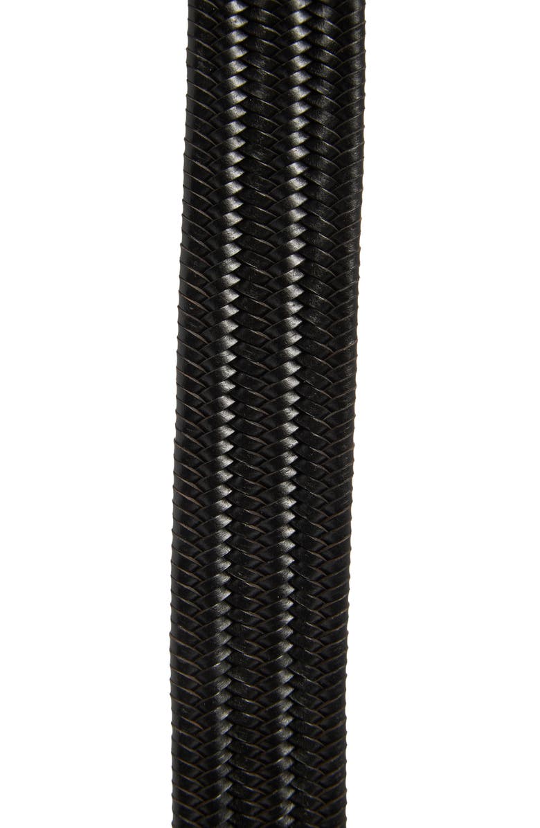 Joe's Leather Stretch Braid Belt, Alternate, color, Black