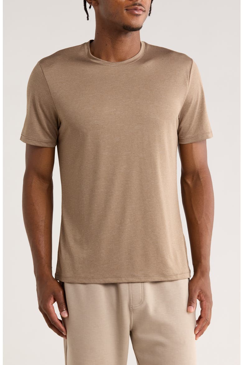 Sprint Crewneck T-Shirt, Main, color, TAN FOSSIL